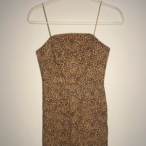 Urban Outfitters Cheetah Print Mini Dress